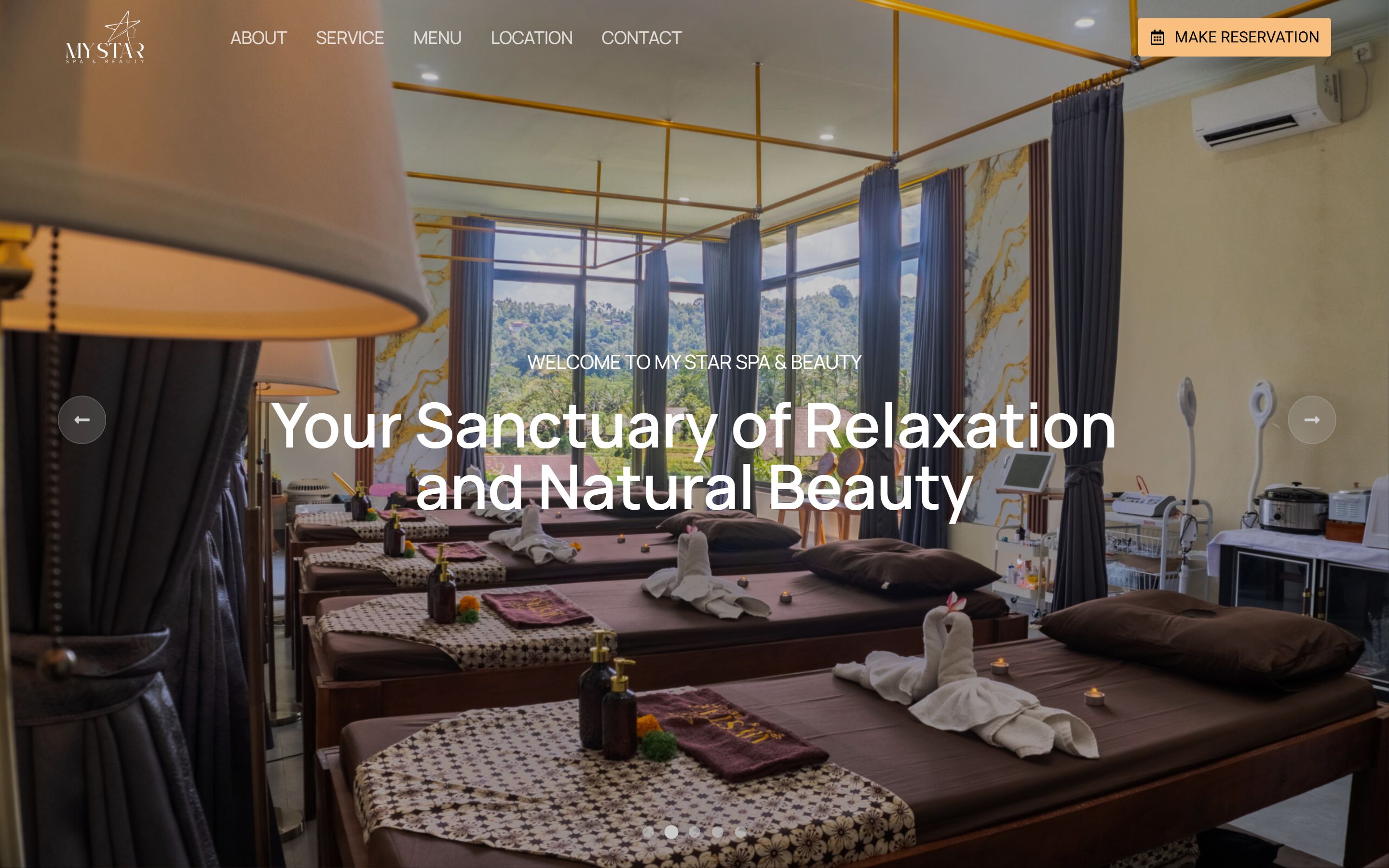 MyStar Spa – Landing Page