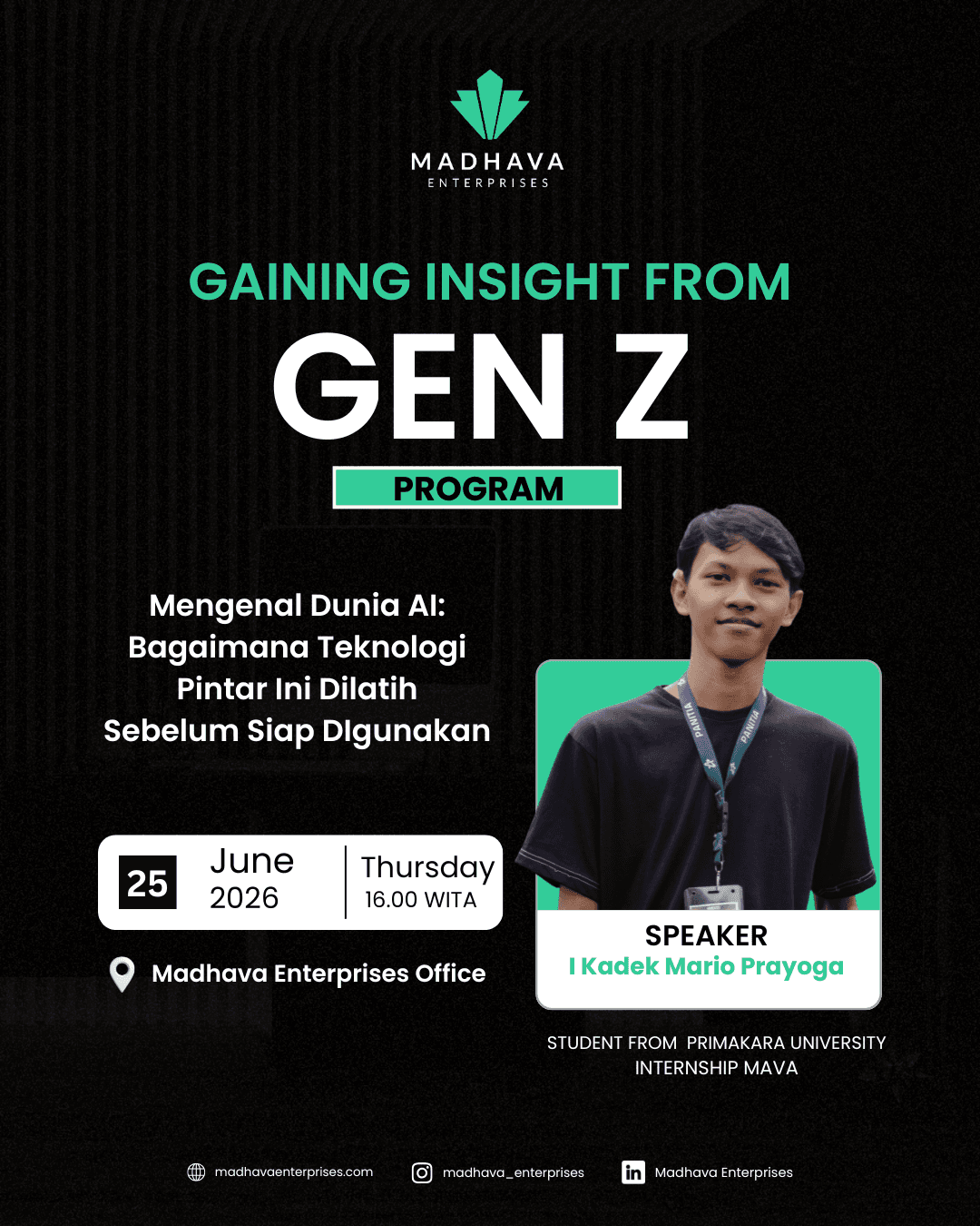 Jadi Pembicara di Gaining Insight from Gen Z